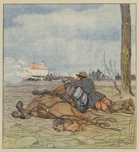 A morte do coronel Girard de after Louis Charles Bombled