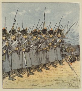 A brava juventude que ele comanda ao máximo a todos de after Louis Charles Bombled