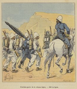 Larriere-guarda da coluna de luz, 200ª linha de after Louis Charles Bombled