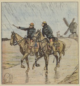 General d&39;Aurelius de Paladines e seu ajudante de campo de after Louis Charles Bombled