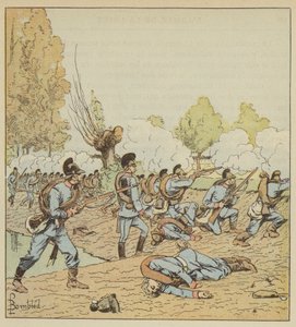 Alemães atacam o Parque das Senhoras Brancas de after Louis Charles Bombled