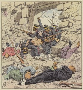 Os japoneses entram em Pequim de after Louis Charles Bombled