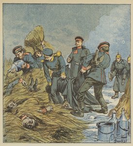 Prussianos queimam mortos de after Louis Charles Bombled