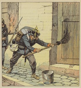 Prussianos incendiaram 193 casas em Chateaudun depois de cobri-las com petróleo de after Louis Charles Bombled