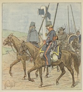 Os cossacos regulares de Don de after Louis Charles Bombled