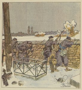 Os francos atiradores de Paris acusam le cimetiere de Montsort de after Louis Charles Bombled