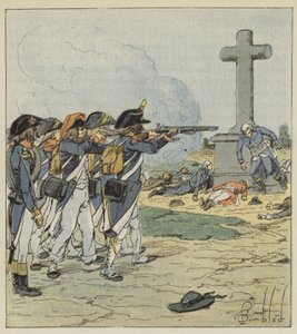 Três quartos da nobreza francesa foram assim destruídos de after Louis Charles Bombled
