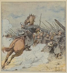 Morte do Coronel Kontski de after Louis Charles Bombled
