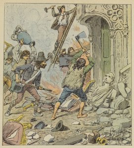 Pilhagem de Roma de after Louis Charles Bombled