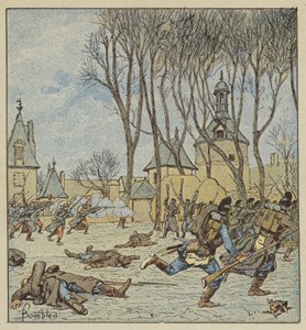 Captura do castelo de Villepion pelos franceses de after Louis Charles Bombled