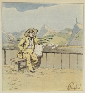 Reveries do imperador ler jornais ingleses de after Louis Charles Bombled