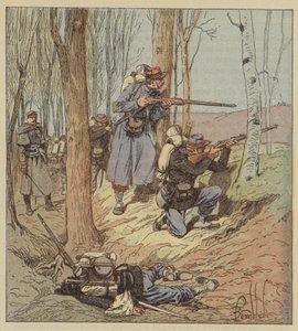 Skirmishers de Artenay de after Louis Charles Bombled