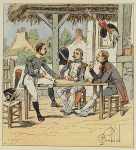 Voltigeur, lutador de pé e sapador de gênio de after Louis Charles Bombled