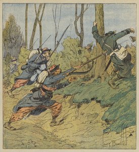 Zephyrs perseguindo os prussianos de after Louis Charles Bombled