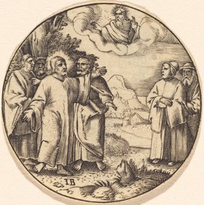 Cristo com três de seus apóstolos de after Master IB