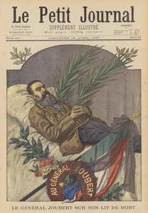 Boer General Piet Joubert em seu leito de morte, Pretória, África do Sul
