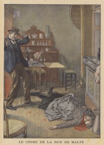 Assassinato de uma mulher idosa na Rue de Malte, Paris de after Oswaldo Tofani