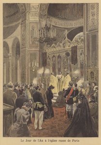 Serviço de Ano Novo na Igreja Russa de Paris