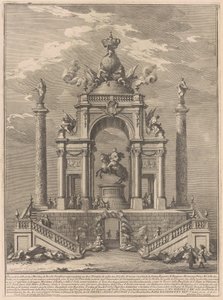 A Prima Macchina para a Chinea de 1751: Arco do Triunfo para Roger I da Sicília de after Paolo Posi Giuseppe Vasi