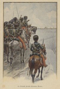 Napoleão Grande Armee chega antes de Moscou, 1812