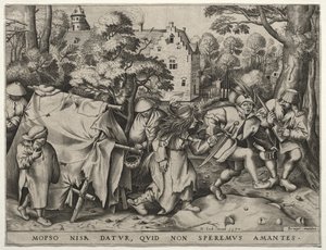 O casamento de Mopsus e Nisa de after Pieter Bruegel