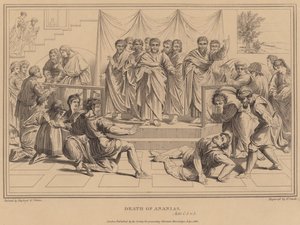 Morte de Ananias, Atos de after Raphael