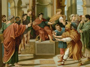 Elymas fica cego de after Raphael