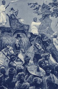 Cingapura, os britânicos entram na cidade, entregues pelo sultão de Johore em 1824 por uma quantia em dinheiro