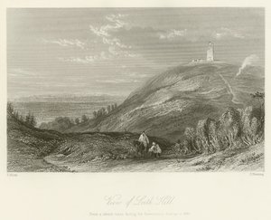 Vista, de, Leith, colina
