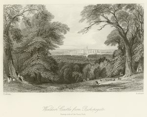 Castelo de Windsor de Bishopsgate, lado Surrey do Grande Parque