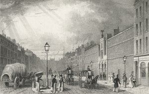 Rua Farringdon e a prisão de frotas, 1830