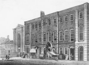 Vista Sul do Teatro Real em Portugal Street, Lincolns Inn Fields, 1811