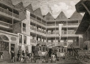 O Velho Touro e Boca Inn, St Martins-le-Grand, 1831
