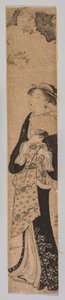 Uma beleza na primavera de after Torii Kiyonaga