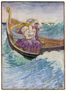 Por dois dias e duas noites o barco foi lançado aqui e ali de after Walter Crane