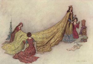 Geoffrey Chaucer, o conto dos funcionários de after Warwick Goble