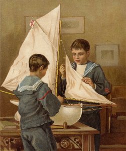 Preparando-se para o mar (chromolitho) de after William Henry James Boot