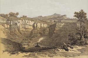 Edimburgo, da pedreira de Craigleith (chromolitho)