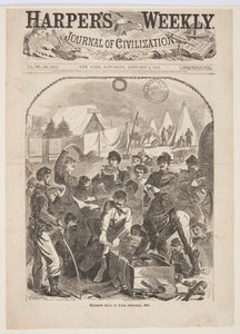 Caixas de Natal no Acampamento – Natal, 1861 de Winslow Homer