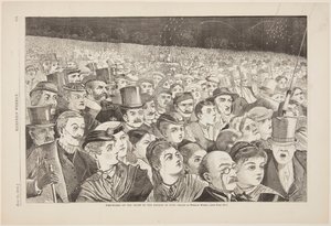 Fogos de artifício na noite de quatro de julho de Winslow Homer