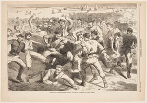 Férias no Acampamento – Soldados Jogando "Futebol" de Winslow Homer