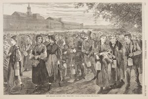Vida de fábrica da Nova Inglaterra - "Bell-Time"