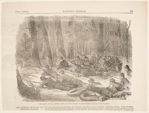 O Exército do Potomac – Nosso Piquete na Floresta de Winslow Homer