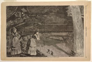 Sob as Cataratas, Montanhas Catskill de Winslow Homer