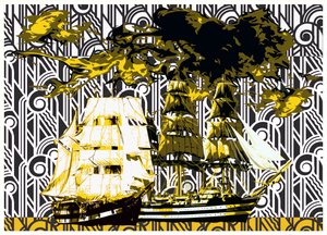 Navios Art Déco Dourados