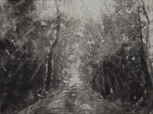 Aleluia II, 2017, gravura e tinta sobre papel