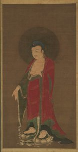 Buda Amitabha descendo de sua Terra Pura de anonymous 