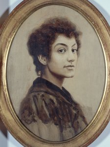 Francês: Portrait de Gabrielle Sand-Palazzi Retrato de Gabrielle Sand-Palazzi de anonymous 