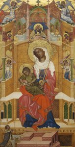 Alemão: Maria Entronizada com o Menino (Glatzer Madonna) Glatz Madonna de anonymous 