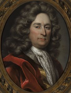 Retrato de um homem com uma peruca cinzenta de anonymous 
